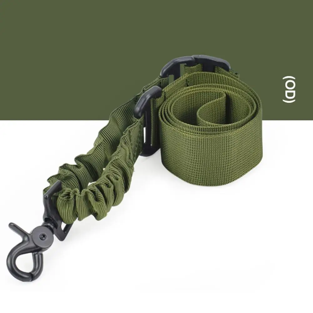 

Multi-functional Tactical Single Point Sling Adjustable Bungee Rifle Shoulder Straps Outdoor Field Climbing Lanyard `1