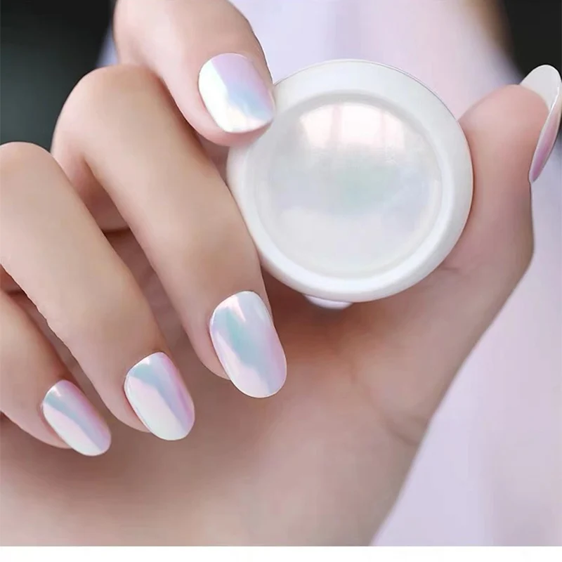 

1 Box Neon Nail Powder Pigment Gliter Chrome Unicorn Aurora Nail Glitter Pearl Powder Dust for Manicure Nail Art Decoration 0.3g