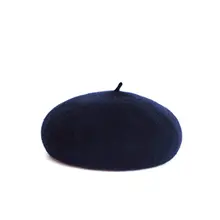 Осенняя и зимняя Корейская версия дикого шерстяного берета дамы ретро шерстяная Повседневная шляпа художника японский простой берет