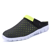 Сандалии большого размера; Новинка года; Стильная летняя мужская пляжная пористая обувь для пар; гелевые Тапочки