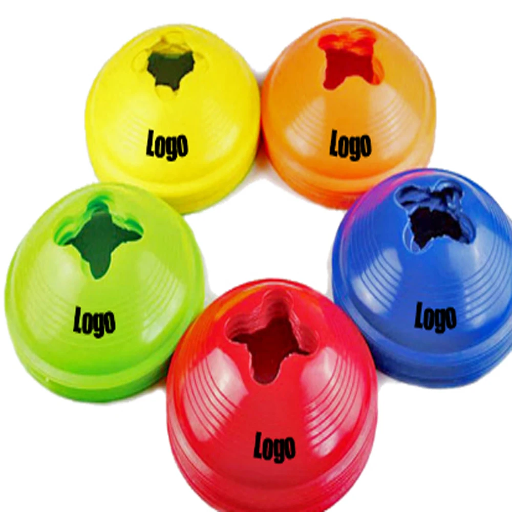 Factory wholesale high quality pe many colors Sports training disc cone with cross pattern on the top football agility cones