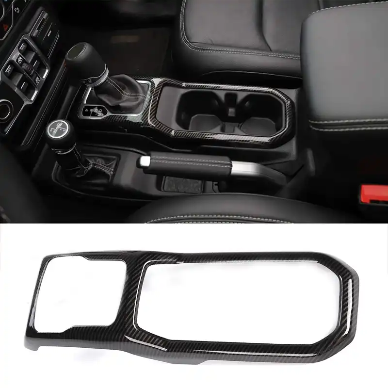 Gear Shift Panel Cover Frame Interior Trim For 2018 2019 Jeep Wrangler Jl Car Accessories