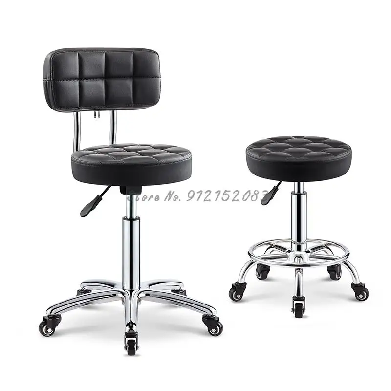 Barber shop chair barber shop stool rotating lifting pulley beauty stool large work stool makeup