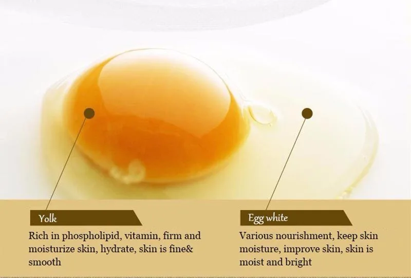 OEM BIOAOUA smooth moisturizing nourishing egg face mask for skin care hydrating firming tender mask