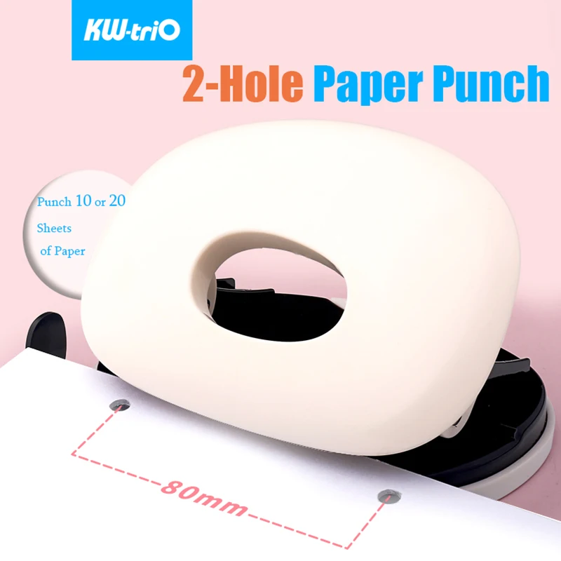 

KW-triO 2-Hole Paper Punch Notebook Round Hole Puncher DIY A4/A5/A6/B5/B6 Paper Drilling Fashion Book Puncher Office Supplies