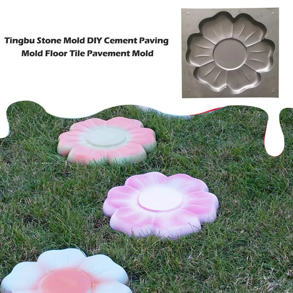 

Tingbu Stone Mold DIY Cement Paving Mold Floor Tile Pavement Mold Gardening Supplies Garden Paving Mould