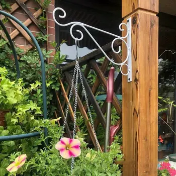 

Hanging Plants Bracket Wall Planter Hooks Flower Pot Iron Lanterns Hanger for Garden Outdoor Indoor Patio