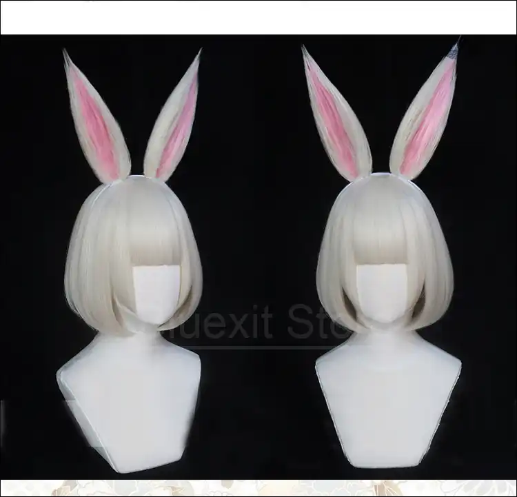 2019 Anime Beastars Haru Wig Bunny Rabbit Ears Personified Beasts Cosplay Long Short Bobo Hair Girl Halloween Rabbit Aliexpress