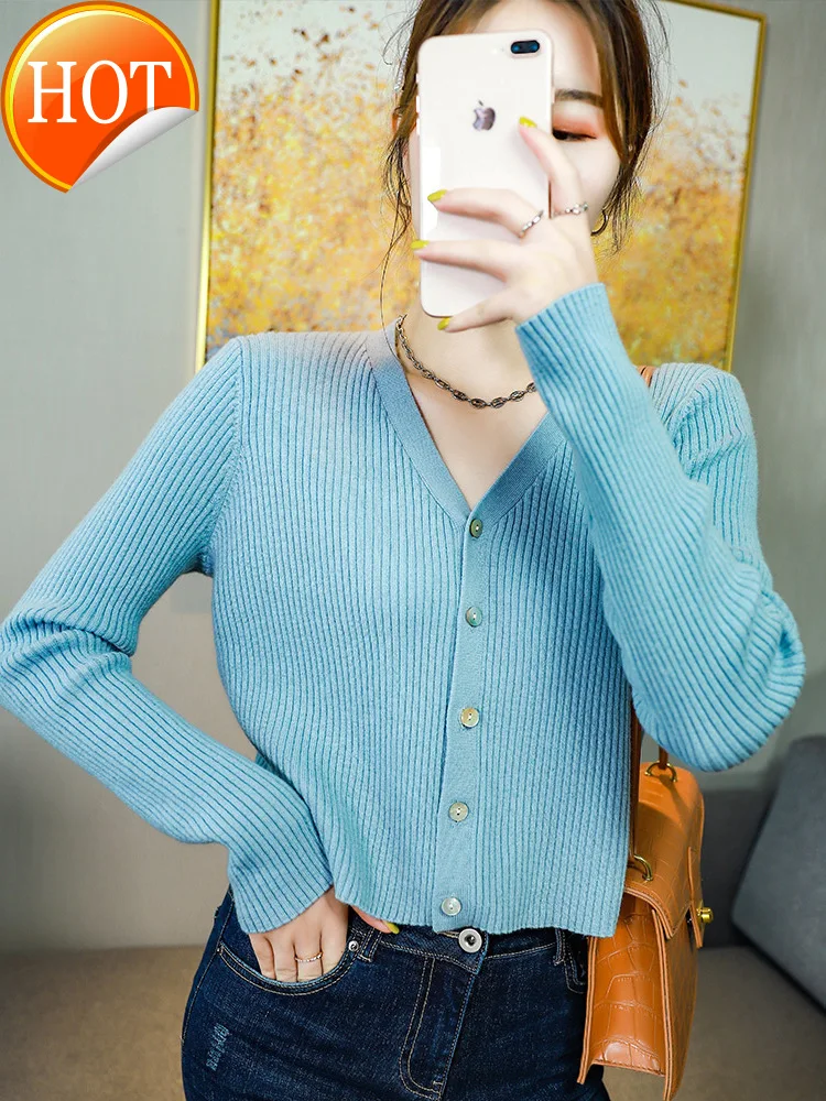style Western 100% wool pure woolen sweater V-neck