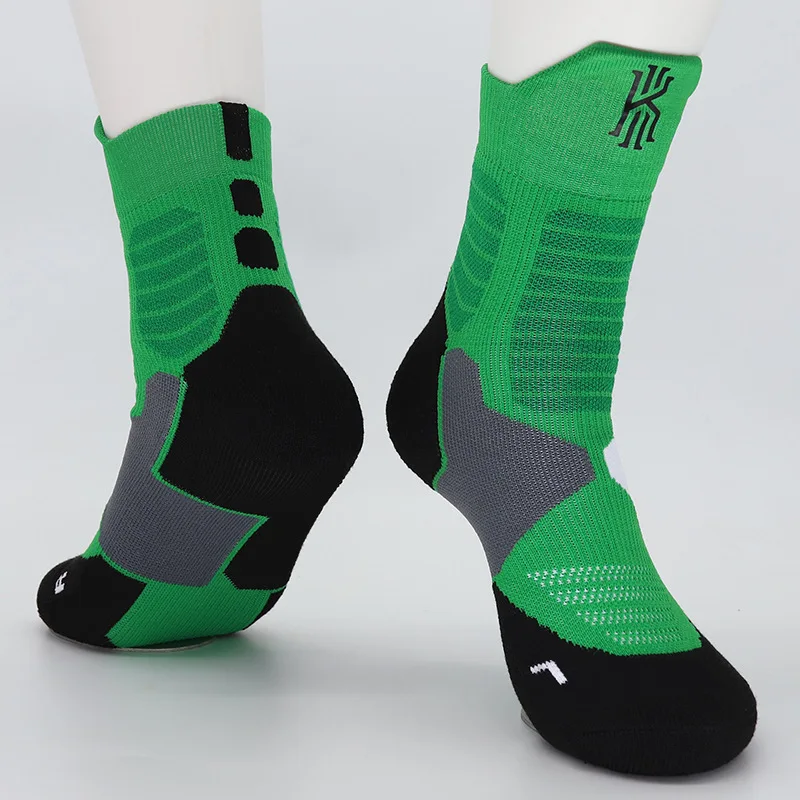 Высококачественные велосипедные носки мужские женские дышащие баскетбольные беговые футбольные носки спортивные носки для спортзала походные велосипедные носки Coolmax - Цвет: 5