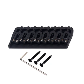 

8 String Saddle Bridge for Electric Guitar/Strings Through Body Tail Fixed Guitar Parts & Accessories