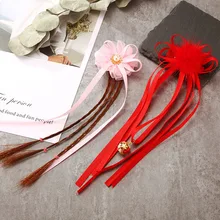 Детские аксессуары для волос, для девочек, принцесса, бесземная лента, Дамский цветочный головной венок, заколки для волос, Детская повязка на голову, зажим для волос, маленький Плетеный Hea