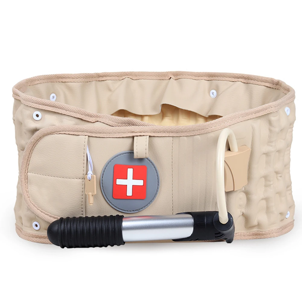Decompression Belt Lumbar Support Waist Air Traction Brace Spinal Back Relief Backach Pain Release Massager Unisex | Красота и