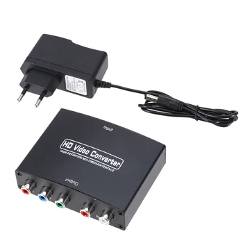 

High Quality 1080P HDMI To RGB Component 5RCA YPBPR R/L Video Audio Converter Adapter For TV Support HDCP1.2