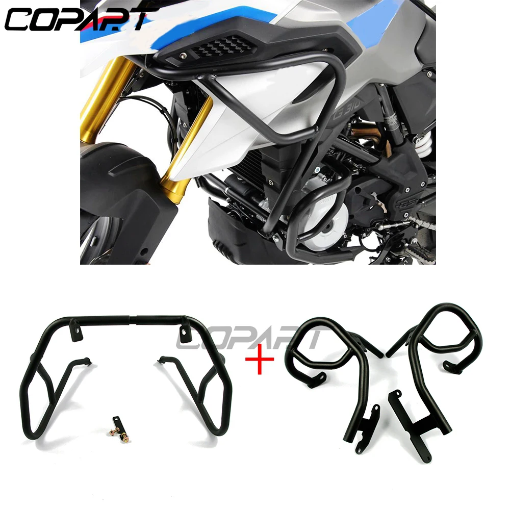 Motorcycle Upper&Lower Crash Bars Engine Guard Bumpers Tank Protector Cover For BMW G310GS G 310