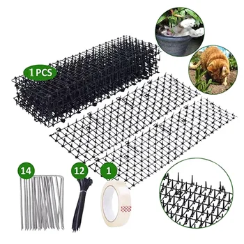 

Garden Scat Spike Mat Garden Greenhouse Digging Stopper Network Mat with Plastic Nails