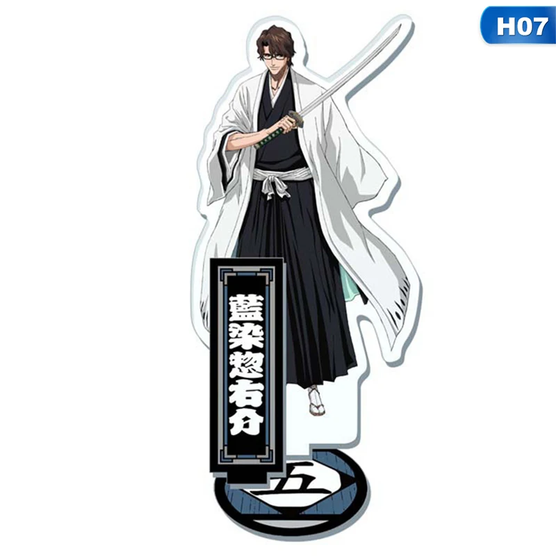 Новое поступление BLEACH Кучики Бьякуя/Куросаки Ichigo японского аниме фигурка акриловая подставка Декор подарок - Цвет: 7
