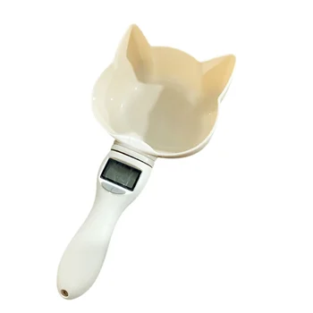 

Pet Food Scale Cup For Dog Cat Feeding Bowl Kitchen Scale Spoon Measuring Scoop Cup Portable With Led Display For Cats Dogsnew