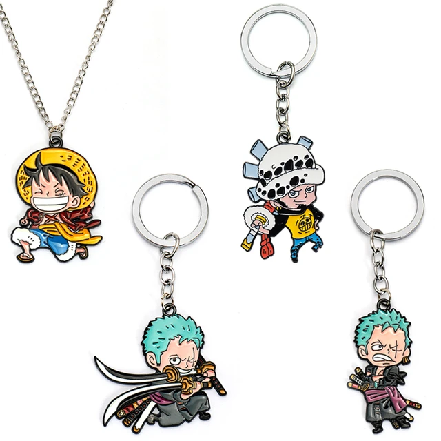 Anime One Piece Keychain Necklace Brooch Dracule Mihawk Trafalgar Law Zoro  Knife Model Pendant Originality Collect Gifts Toy - AliExpress