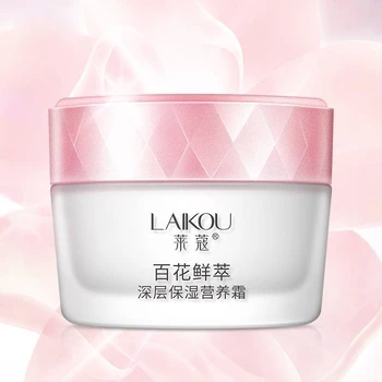 

Freshing Flower Nourishment Face Cream Anti Aging Remover Acne Improve Dry Skin Replenishment Whitening Day Cream Skin Care 50g