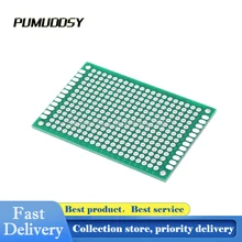 5 Pçs/lote 4x6 centímetros Breadboard Placa Atacado 4*6CM Duplo-Side Copper Prototype PCB Universal Placa de Circuito Impresso