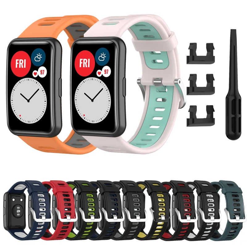 

Silicone Band For Huawei Watch Fit Fitness Strap Accessorie correa Replacement Wrist Smartwatch Men Women Bracelet New Strap