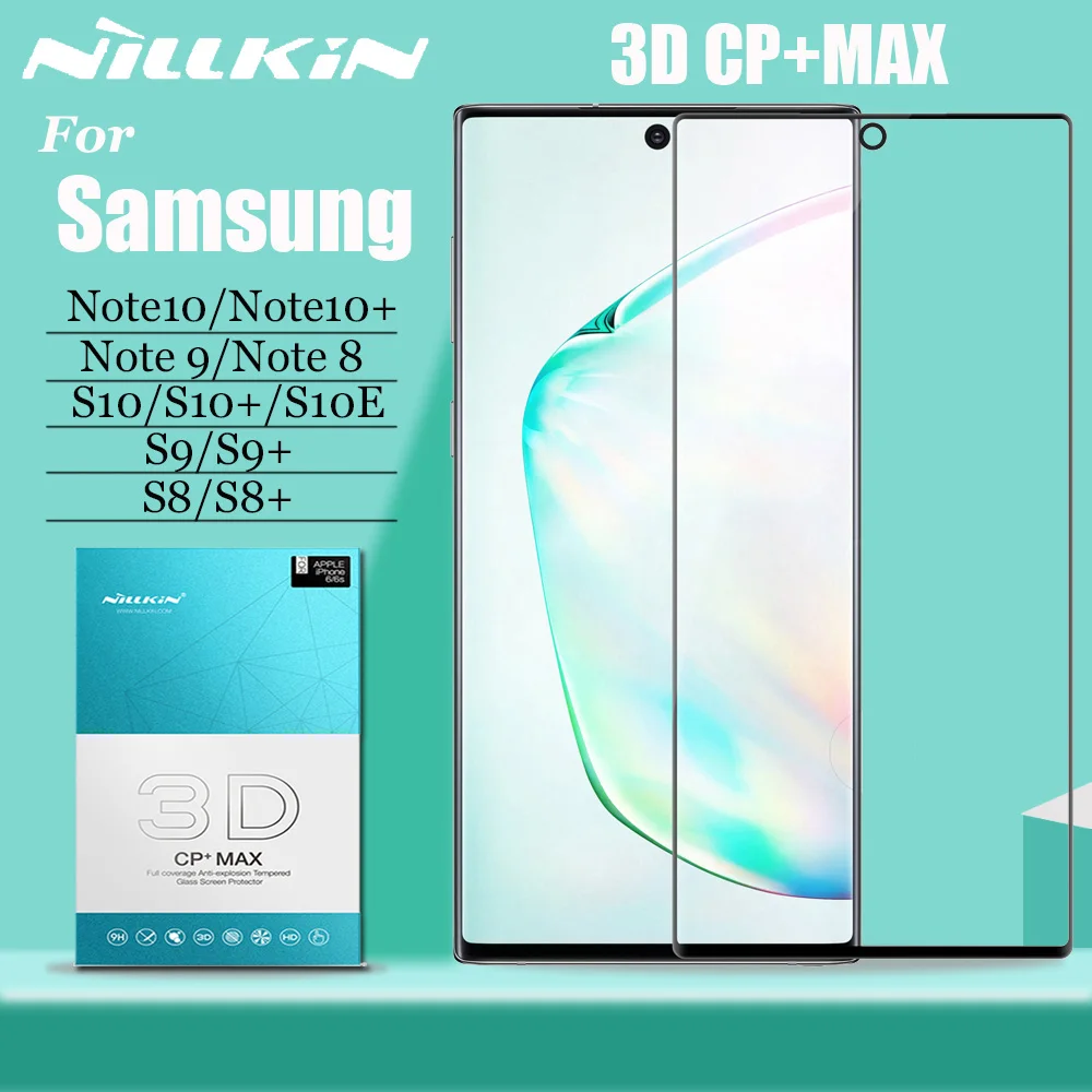 Pаспродажа Nillkin для samsung Note 10, 9, 8, S10, S9, S8 Plus, Защитное стекло для экрана, 3D покрытие на весь клей, защитное закаленное стекло для samsung S10E