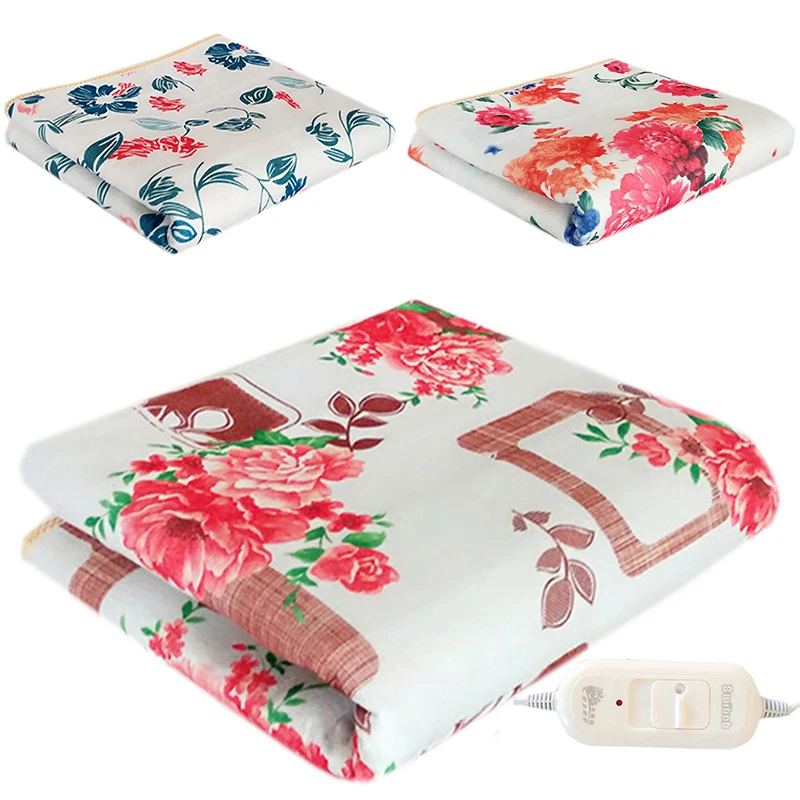 

Electric Blanket Double Heated Blankets Safety Thicker Heater Body Warmer Winter Thermostat Plush Electric Heating Blanket Mats