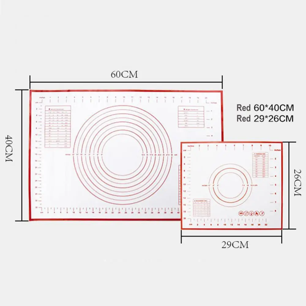 New Kneading mat Silicone Non-stick Rolling Dough Mat Baking Pad Bakeware Kitchen Gadgets