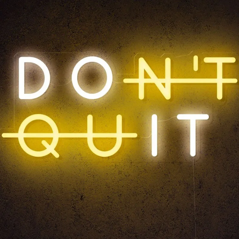 

Неоновый гибкий знак «Don't бросить», новый свет, знак для дома, спальни, украшение для стен, гостиной, кухни, Декор, персонализированный подарок