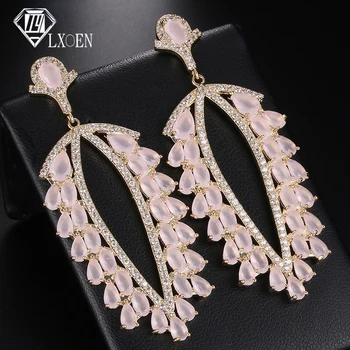 

Trendy Marquise Cubic Zircon Crystal CZ Drop Dangle Earrings for Women Bridal Earring with Yellow Gold Color Party Jewelry