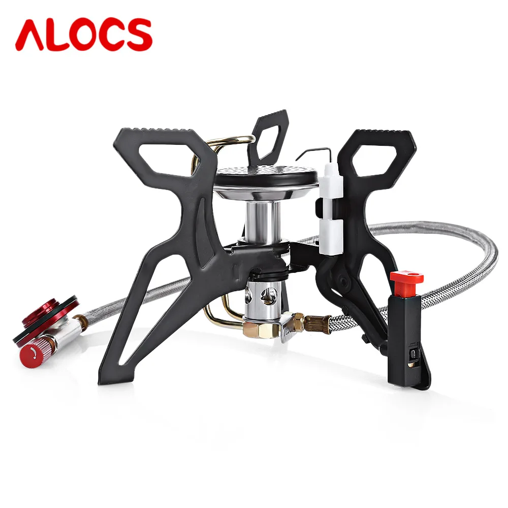

ALOCS 3000W Ultralight Gas Stove Outdoor Portable Propane Burner Split Powerful for Camping Hiking Cookware Picnic Furnace