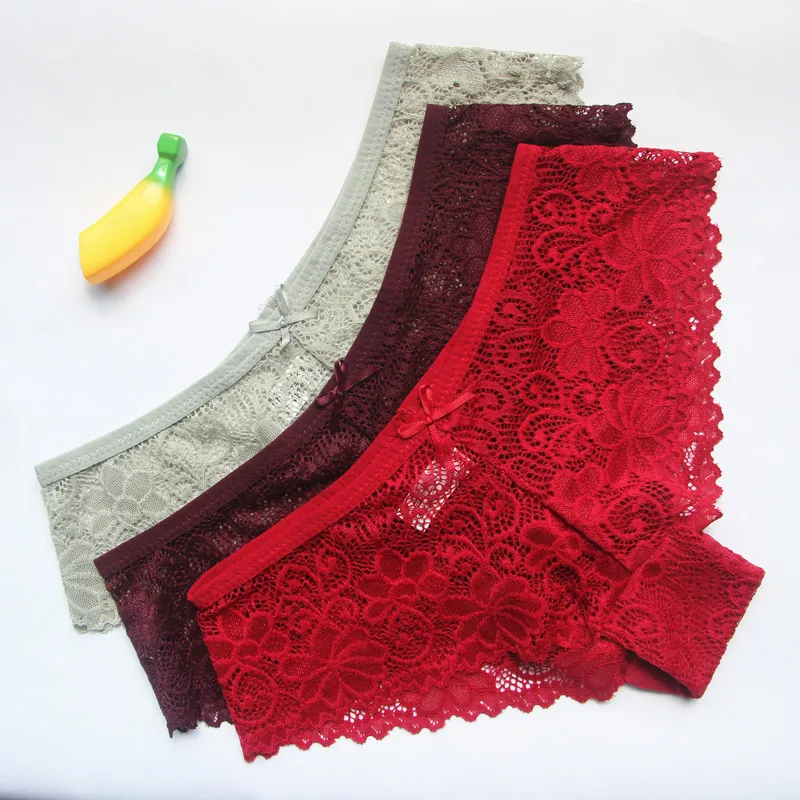 3 шт./компл. Сексуальное Женское кружевное нейлоновое дышащее нижнее белье