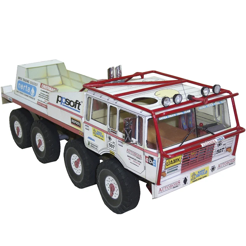 TATRA 813 Экстремальный грузовик пробный 1:32 Дакар ралли мини оригами искусство 3D