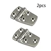 2PCS 316 Stainless Steel Boat Short Side Hinge With 5 Holes 57mm 70mm Heavy Duty Marine Short Side Hinges 1