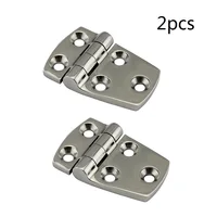 2PCS 316 Stainless Steel Boat Short Side Hinge With 5 Holes 57mm 70mm Heavy Duty Marine Short Side Hinges 1