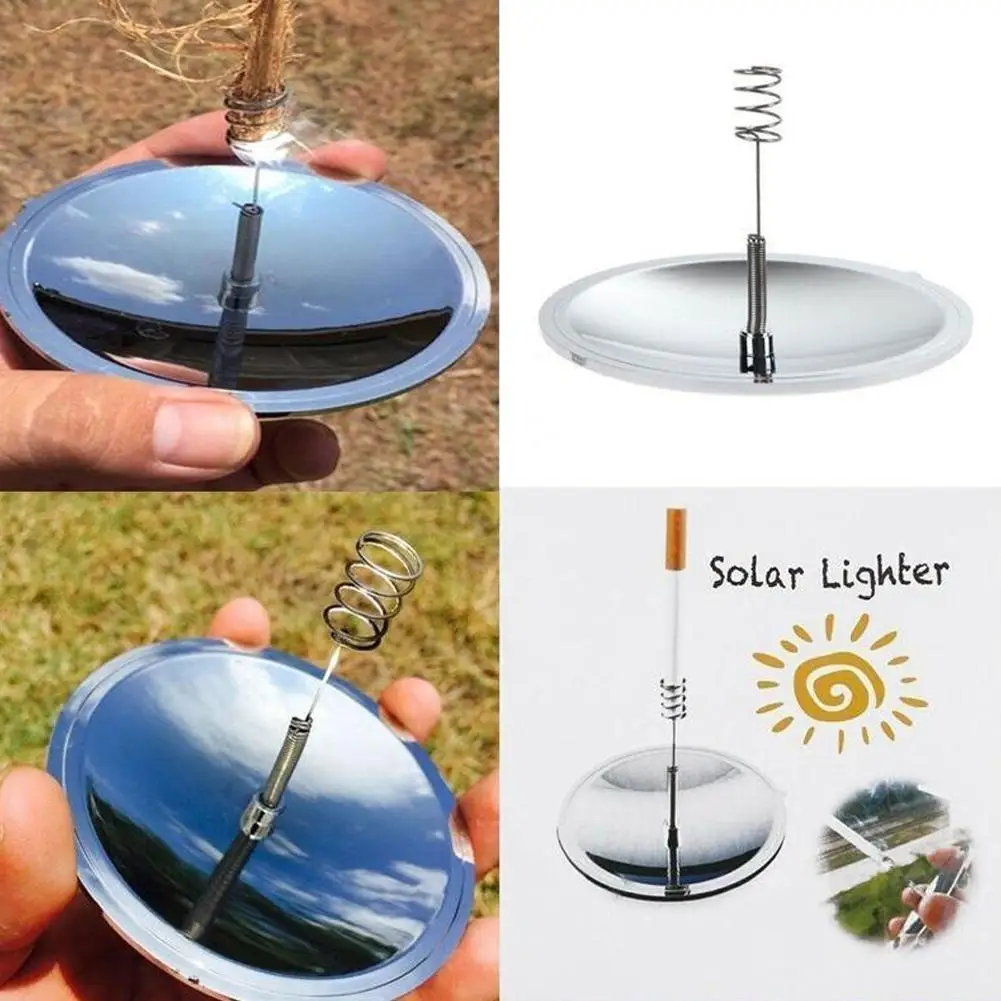 

1/2PCS Outdoor Solar Lighter Camping Survival Fire Waterproof & Windproof Fire Starter Outdoor Emergency Tool Gear Accessories