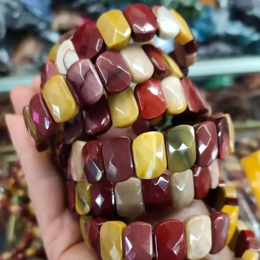 

Бесплатная доставка, красивые ювелирные изделия, мукаит, луна, женский, мужской браслет из бисера PG9124