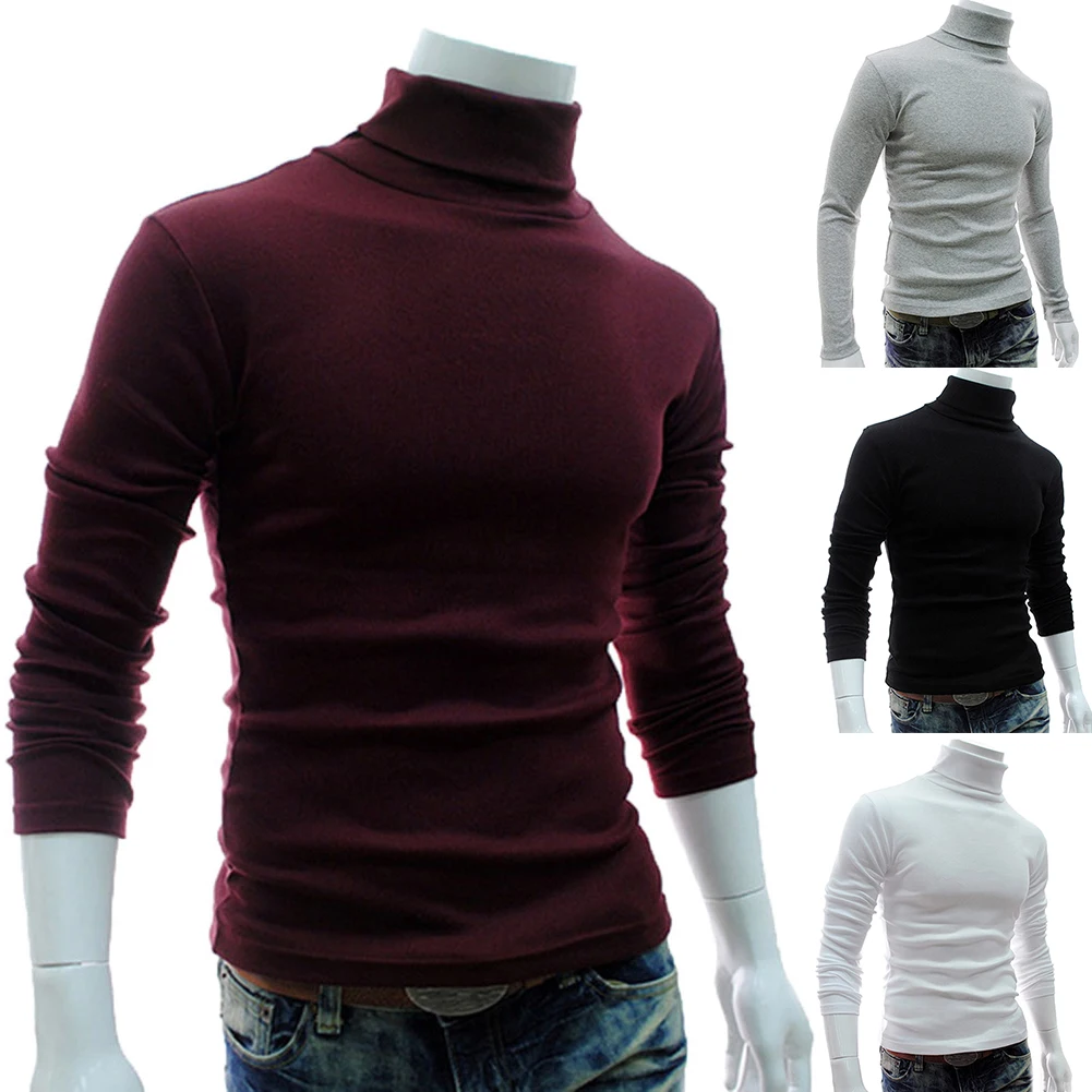 kaos polos turtleneck
