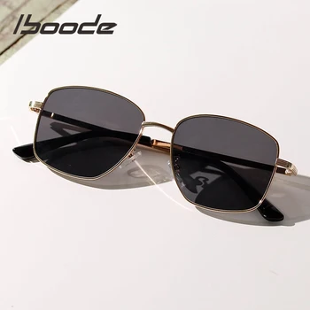 

iboode Fashion Full Metal Sunglasses Women Retro Vintage Anti-UV Sun Glasses For Men Outdoor Driving UV400 Eyewear Oculos