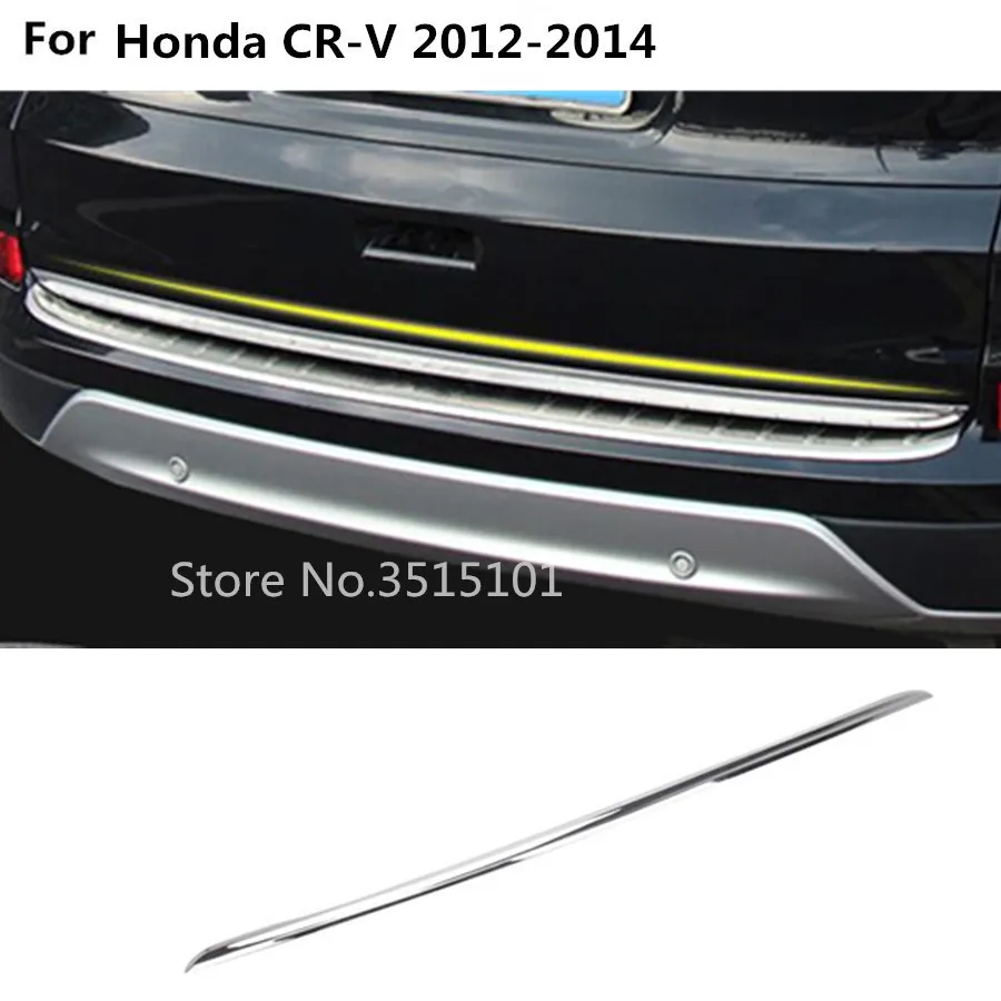 Для Honda CRV CR-V 2012 2013 Автомобильная задняя дверь багажника из нержавеющей стали Лицензия багажника бампер рамка накладка 1 шт