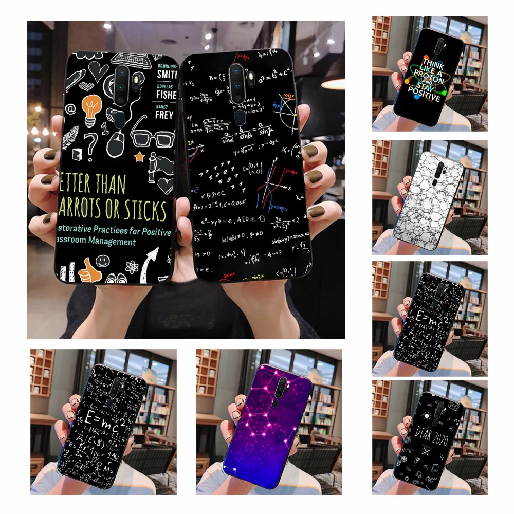 

NBDRUICAI Symbol Math Science Physics Formulas Customer High Quality Phone Case For Oppo A5 A9 2020 A11x A71 A73S A1K A73S case