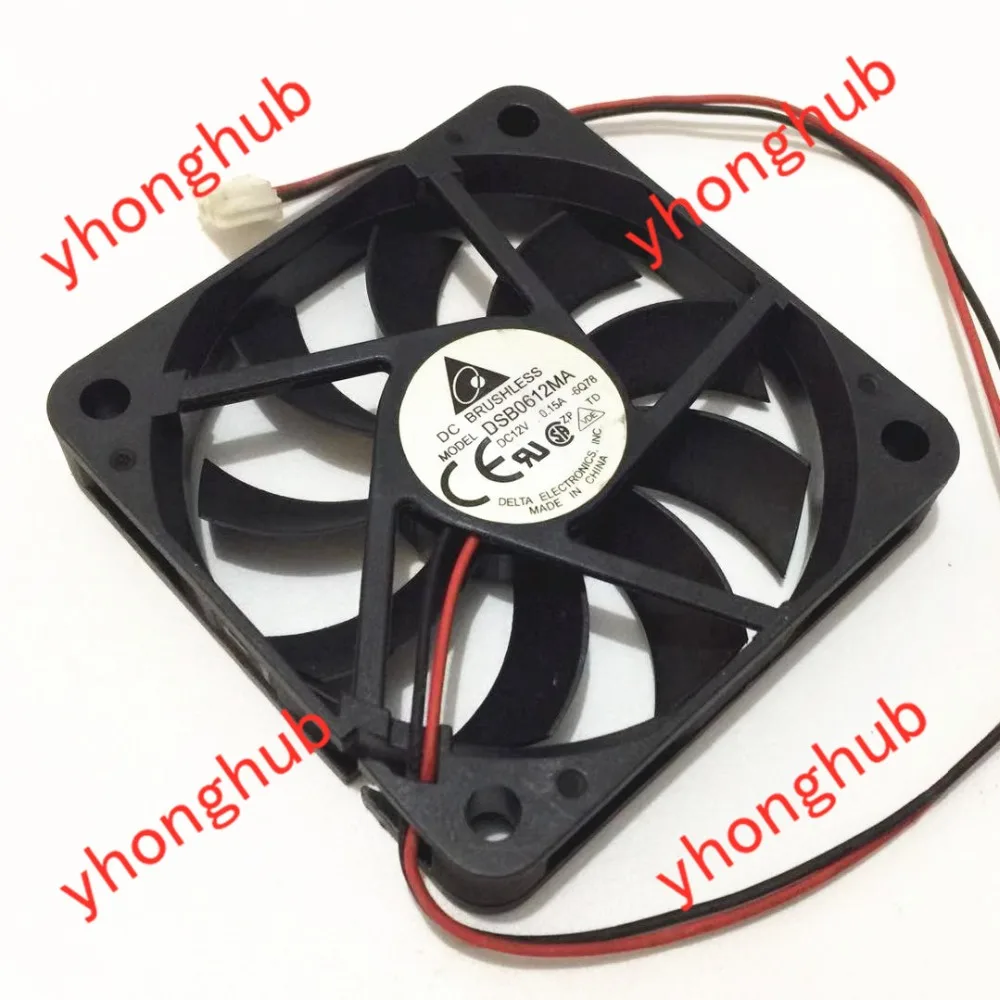 Delta Electronics DSB0612MA 6Q78 Сервер охлаждающий вентилятор DC 12V 0.15A 60x60x10 мм 2-провод