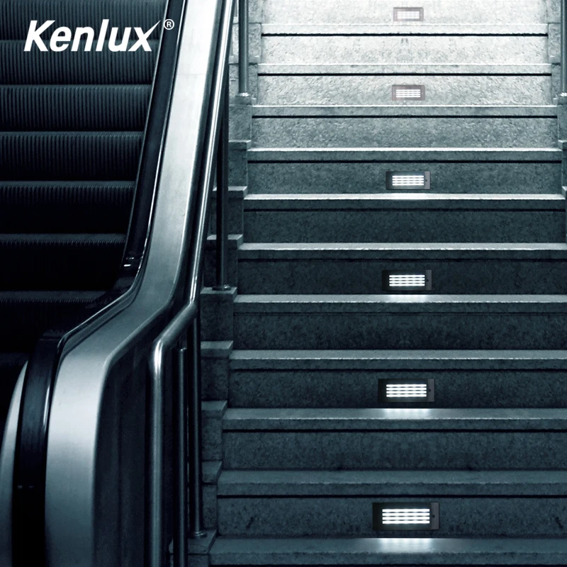 Уличный светодиодный светильник для лестницы Kenlux ступенек s 3 Вт 4 Стандартная