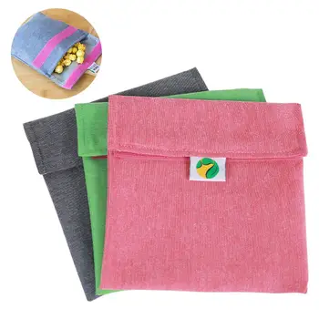 

Sandwich Snack Bag Reusable Washable Lunch Bag Multifunctional Eco Friendly Waterproof Fruit Storage Pouch Container