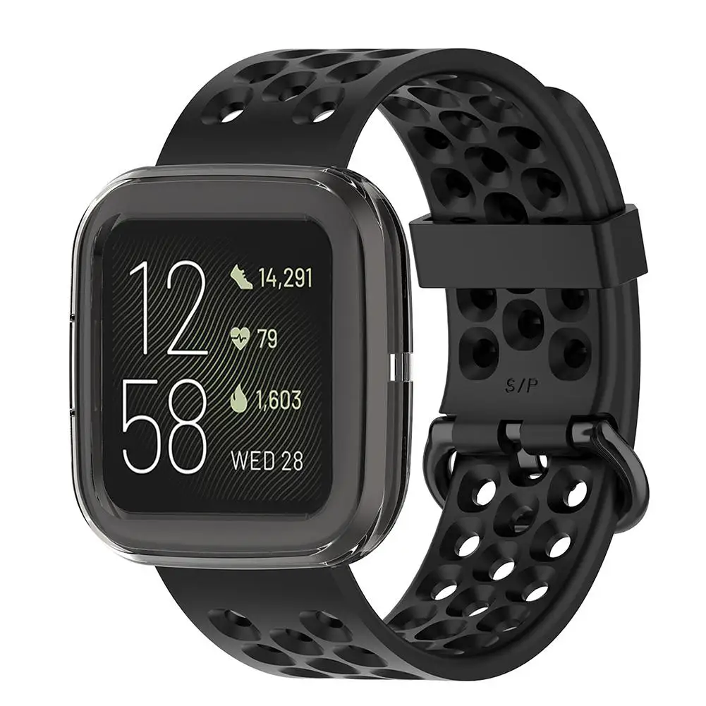 Защитный чехол для Fitbit Versa 2, сменный цветной, мягкий, из ТПУ, защитный чехол, чехол-рамка для Fitbit Versa 2 смарт-браслет
