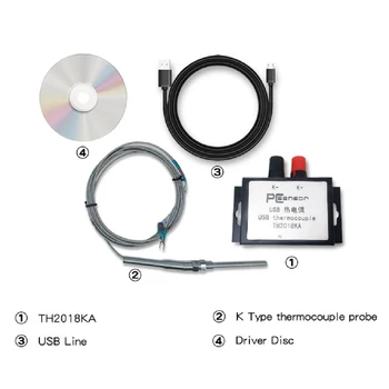 

TH2018K Type-K USB Thermocouple Meter Accessories Compact Image Sound Light