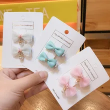 Детские аксессуары для волос; сезон весна-лето; милые тканевые заколки на пуговицах с цветочным узором; комплект из Южной Кореи; заколки на голову с боковым зажимом для девочек