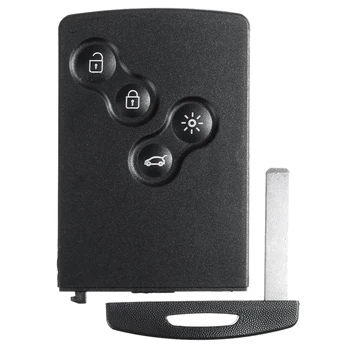 

4 Button Smart Card Car Key 43hz PCF7952 Chip Remote Key for Renault Megane 3 2009 - 2014
