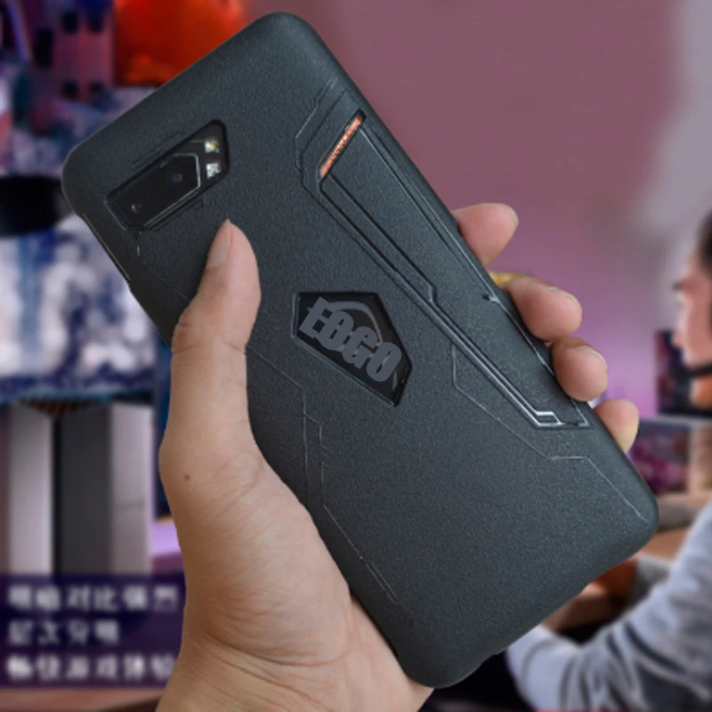 Для Asus ROG Phone II ZS660KL чехол Матовая Мягкая силиконовая задняя накладка из ТПУ чехол для телефона для Asus ROG Phone 2 Phone2 чехол s оболочка - Цвет: Черный